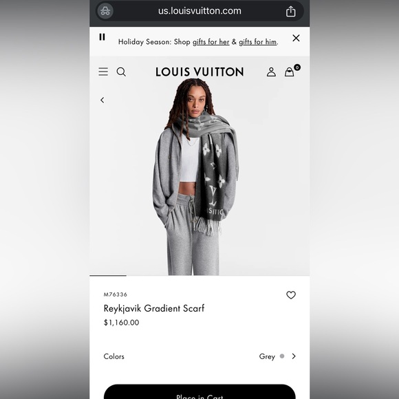 LV Reykjavik Gradient Scarf - Picture 8 of 8